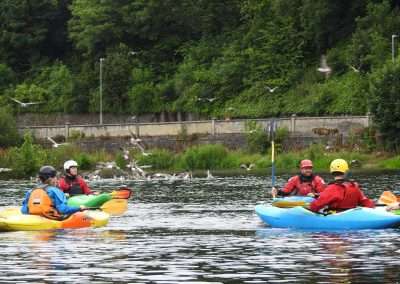 Members of Kilkenny Aqua Canoe Club on river Nore