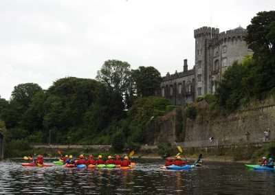 Kayaking class on river Nore in Kilkenny
