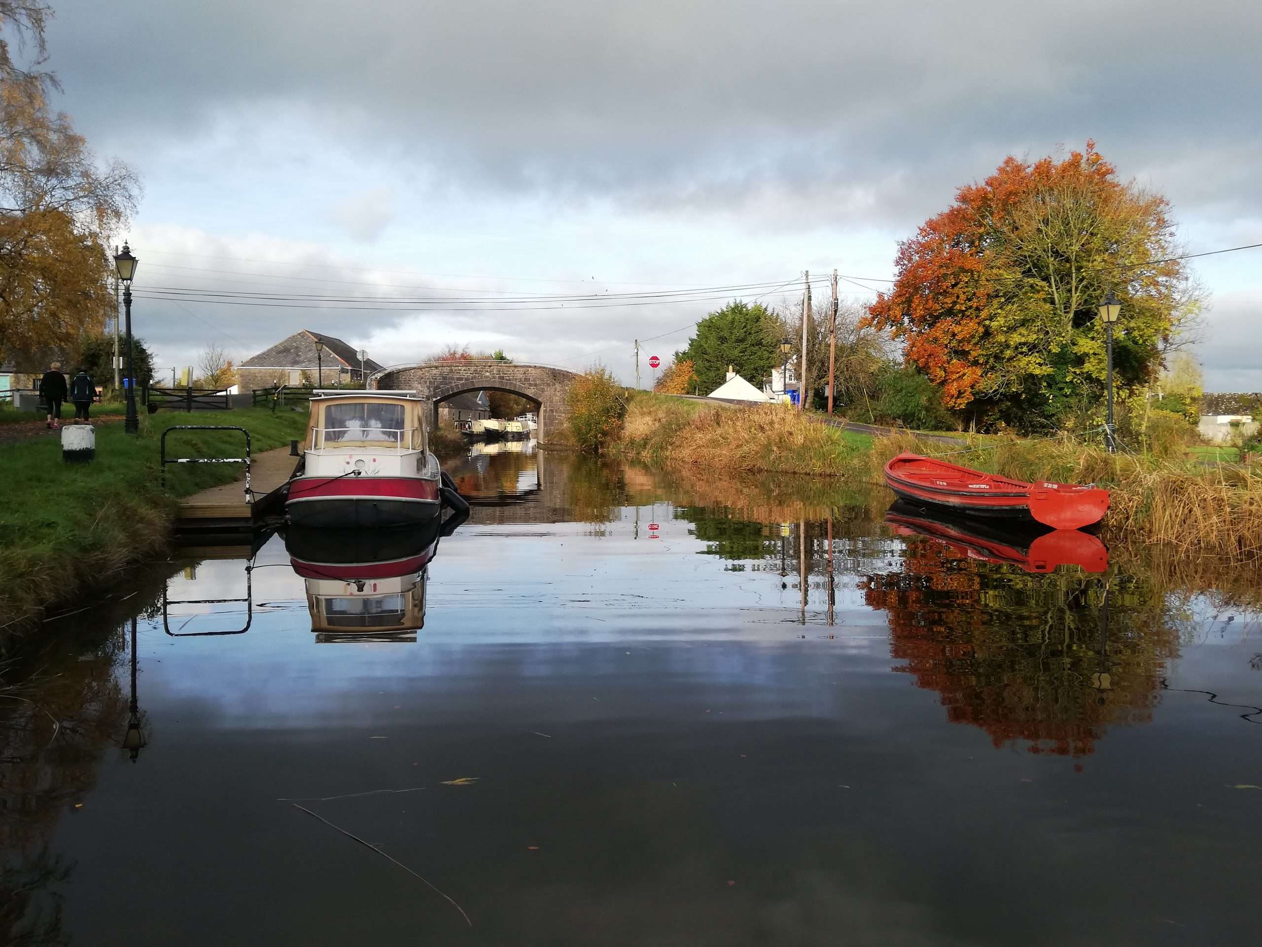 Trip Boat moored up in Vicarstown, Laois