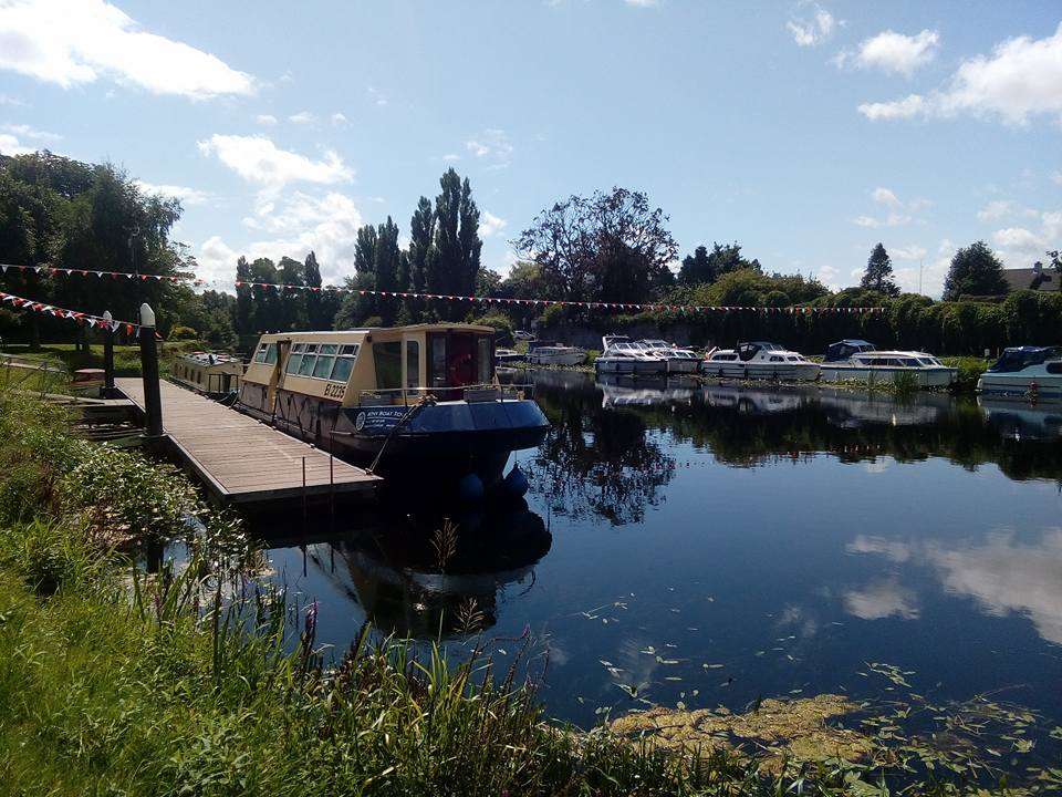 Boats moored in Athy, county Kildare